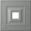 Ekena Millwork Eris Ceiling Medallion (Fits Canopies up to 9 7/8"), 18"W x 18"H x 3 1/2"ID x 1 1/8"P CM18ER